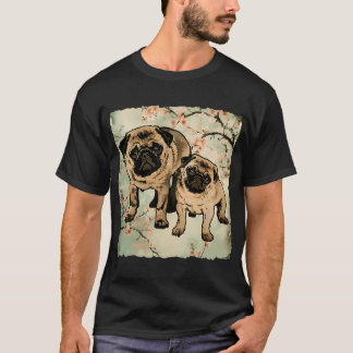 Lieve mama Mops en baby Mops puppy - Geweldige moe T-shirt