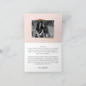 Lieve mama, op mijn trouwdag | Bericht en foto Bedankkaart (Binnen)