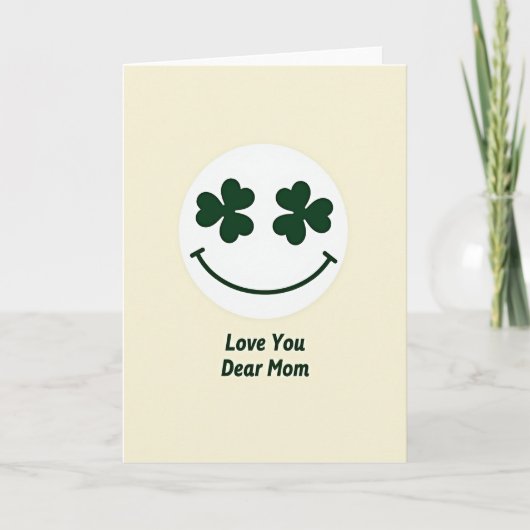 Lieve Mama Shamrock Kaart (Voorkant)