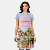 Lieve Mamma Cute Roze Fotocollage Schort (Gedragen)