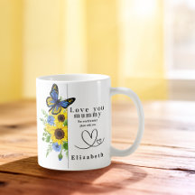 Lieve Mamma Gepersonaliseerde Bloemenmok