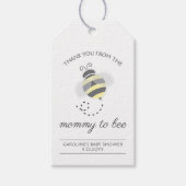 Lieve Mamma om Bij Honing Baby Shower Favor Cadeau Cadeaulabel (Voorkant)
