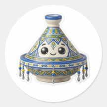 Lieve Marokkaanse Kawaii Tajine Sticker