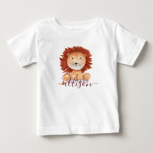 Lieve met de hand getekende leeuw gepersonaliseerd (Voorkant)