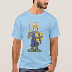 Lieve middeleeuwse ridder t-shirt