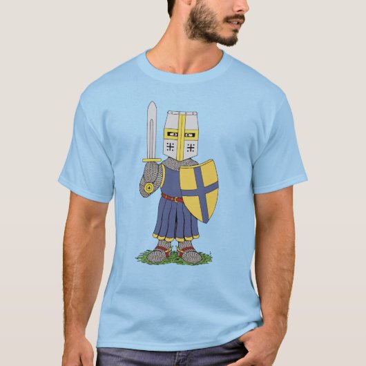 Lieve middeleeuwse ridder t-shirt (Voorkant)