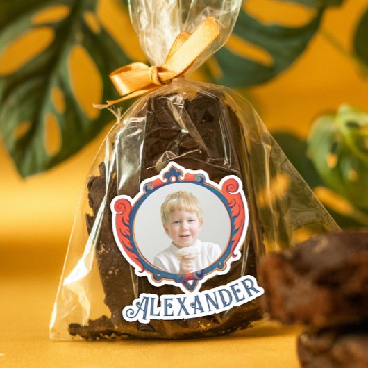 Lieve Middeleeuwse Rood Blauwe Prins Koninklijk Sc Sticker
