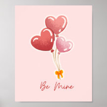 Lieve Mij Hart Ballonnen Valentijnsdag Canvas