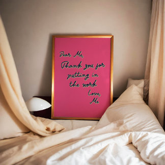 Lieve mij Inspirerend Motivatie trendy kunst Poster
