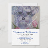 LIEVE MINI SCHNAUZER PUPPY WENST GELUKKIGE VERJAAR KAART (Voorkant)