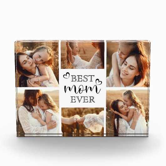 Lieve moderne beste moeder ooit aangepaste familie fotoblokken (Voorkant)