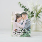 Lieve moderne kalligrafie Bind Dank je III Briefkaart (Staand voorkant)