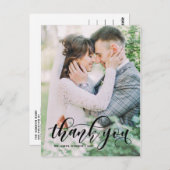 Lieve moderne kalligrafie Bind Dank je III Briefkaart (Voorkant / Achterkant)