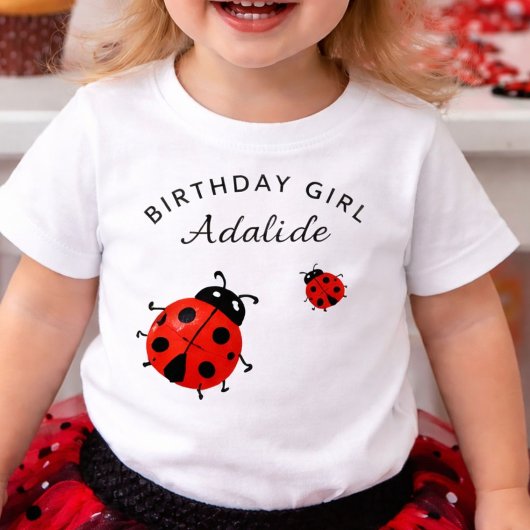 Lieve moderne rode lieveheersbeestje gepersonalise