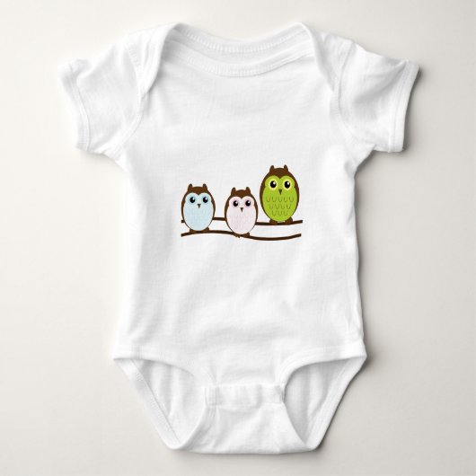 Lieve Modieuze Chique Klasse Bestemming Uil Romper (Voorkant)