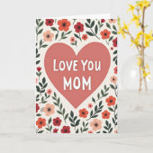 Lieve Moeder Bloemen Kaart (Gele Bloem)