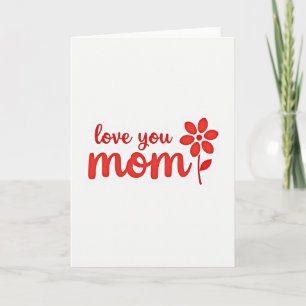 Lieve Moeder Eenvoudige Cadeaubon Kaart