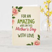 Lieve Moeder Met Rozen Dag Kaart (Gele Bloem)