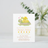 Lieve Moeder Schildpad en Kind Baby Shower Kaart (Staand voorkant)