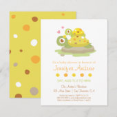 Lieve Moeder Schildpad en Kind Baby Shower Kaart (Voorkant / Achterkant)