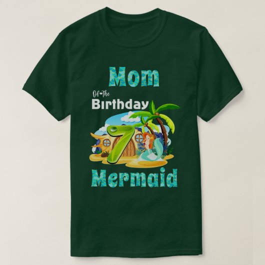Lieve moeder van de 7e verjaardag t-shirt (Design voorkant)