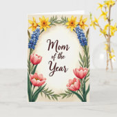 Lieve Moeder van het Jaar Kaart (Gele Bloem)