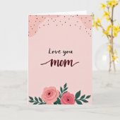 Lieve Moeder Zoete Kaart (Gele Bloem)
