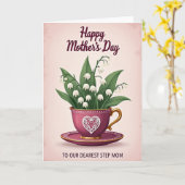 Lieve Moederdag Leliekaart Kaart (Gele Bloem)