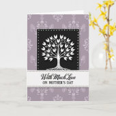 Lieve Moederdag Roots kaart (Gele Bloem)