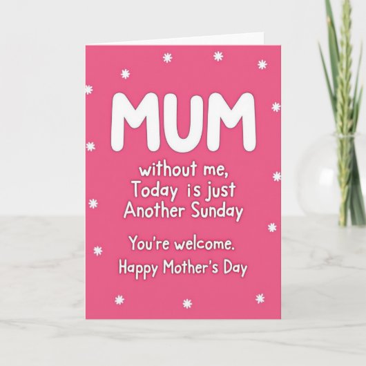 Lieve Moederdag Ster Kaart (Voorkant)
