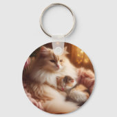 Lieve Moederkat & Kitten - Moederdag  Sleutelhanger (Voorkant)