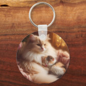 Lieve Moederkat & Kitten - Moederdag  Sleutelhanger (Voorkant)
