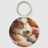 Lieve Moederkat & Kitten - Moederdag  Sleutelhanger (Achterkant)