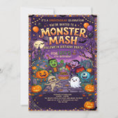 Lieve Monster Mash Halloween Kinderverjaardagsfees Kaart (Voorkant)
