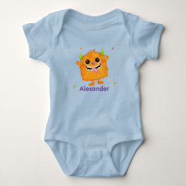 Lieve monster persoonlijke naam baby romper