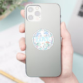 Lieve Moppige Chibi Zee Dieren Sticker (Telefoon)