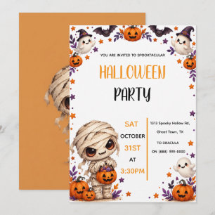 Lieve Mummie Griezelfeest Kinderfeestje Halloween Kaart