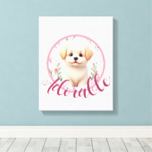 Lieve Muurdecoratie voor Puppy Nursery