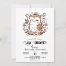 Lieve Mystieke Uil Baby Shower