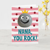 Lieve Nana Moederdag kaart (Gele Bloem)
