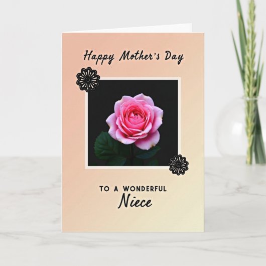Lieve Nichten Dag Rozenkaart Kaart (Voorkant)