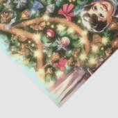 Lieve nostalgische kinderen met kerst van en naar tissuepapier (Detail)