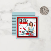 Lieve Nostalgische Verpleegster Ik Hou van Grote A Notitiekaartje (Voorkant / Achterkant in situ)