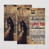 Lieve offertes voor mijn man | Echtgenoot Cadeau Kaart (Voorkant / Achterkant)