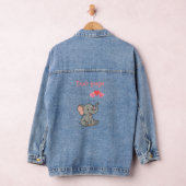 Lieve olifant valentijnsdag denim jacket (Hangar)