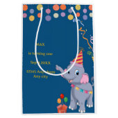 Lieve Olifant Verjaardag Medium Cadeauzakje (Voorkant)