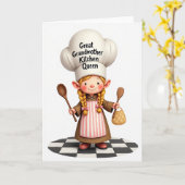Lieve Oma Chef Kaart (Gele Bloem)
