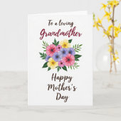 Lieve Oma Dag Bloemkaart Kaart (Gele Bloem)