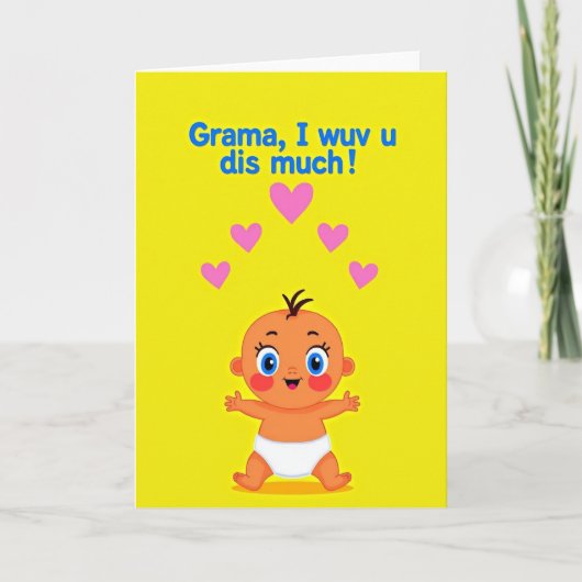 Lieve oma, ik hou van je kaart (Voorkant)
