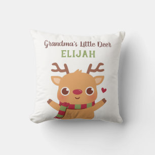 Lieve Oma Little Deer, Kerst Kindepeuter Decoratie Kussen